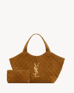 YSL ICARE Medium in quilted suede - Image 4